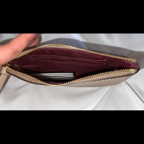 SOLD~Coach Nude Single Wristlet - Picture 3 of 3
